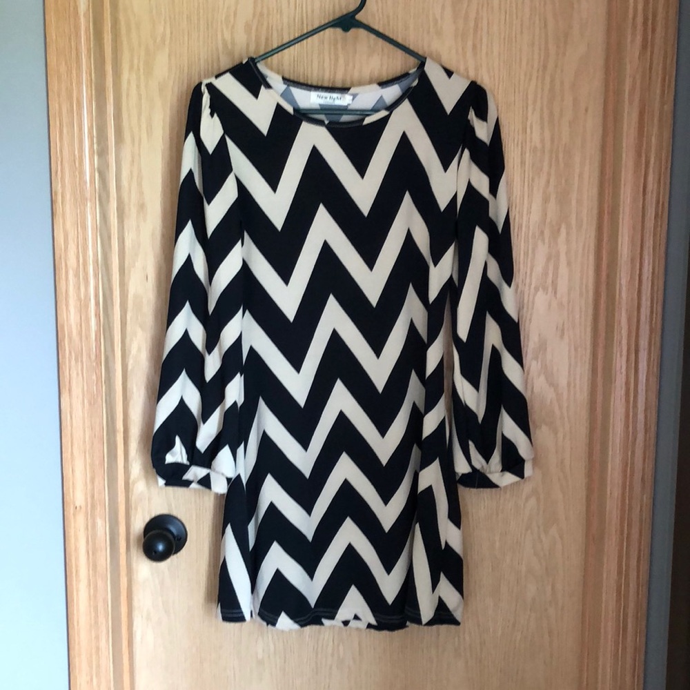 Chevron mini dress